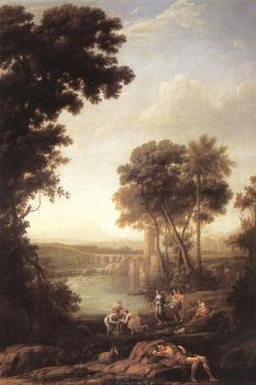 Claude Lorrain : Landscape with the Finding of Moses